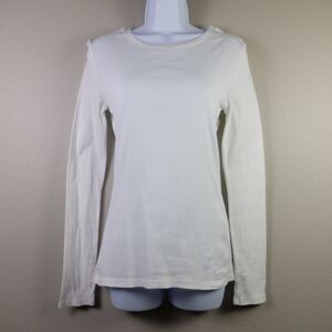 Forever 21 White Base Layer Long Sleeve Tee Size Medium